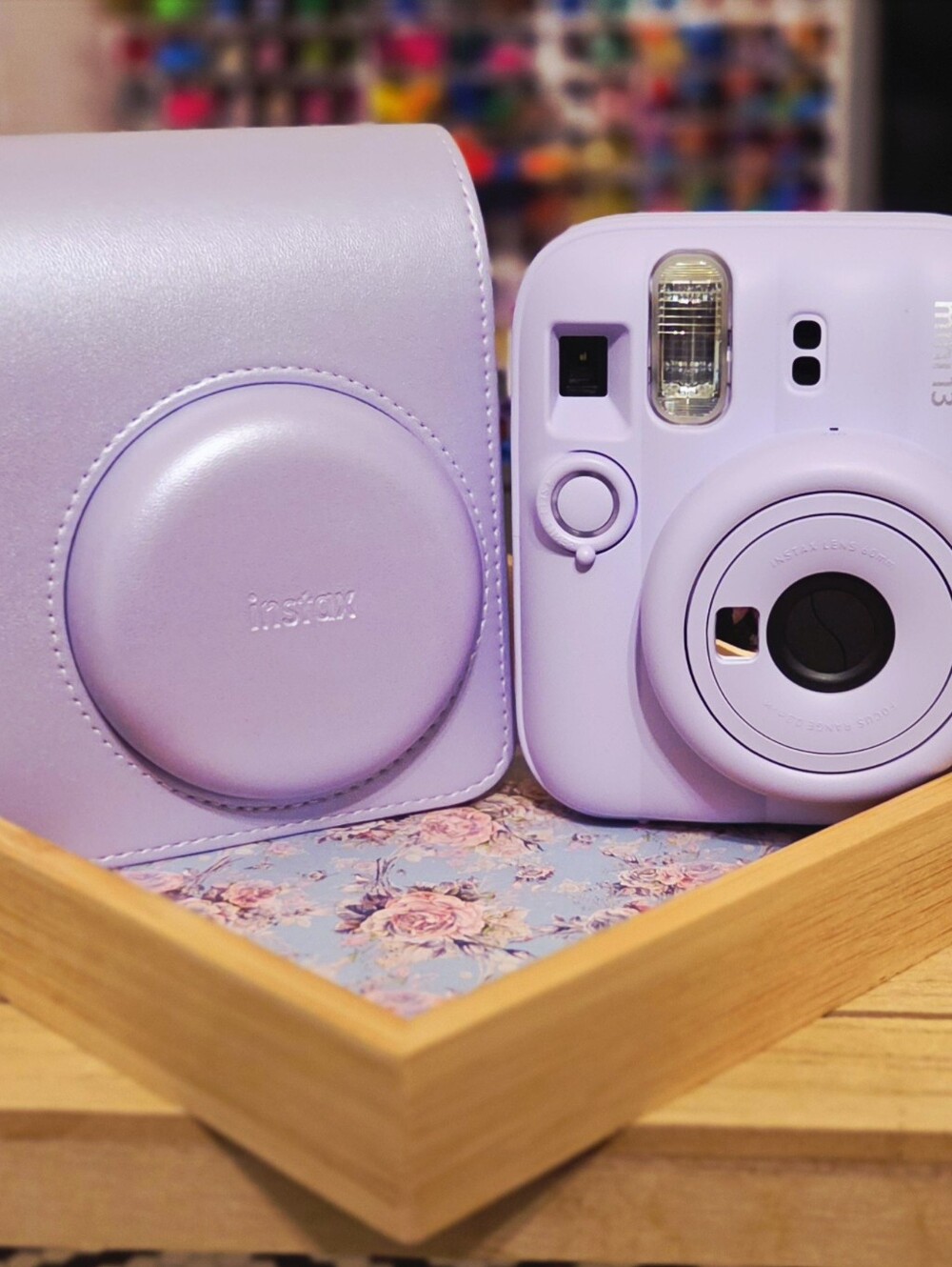 Fujifilm Instax Mini 13 Instant Camera in Dreamy Purple with Matching Case